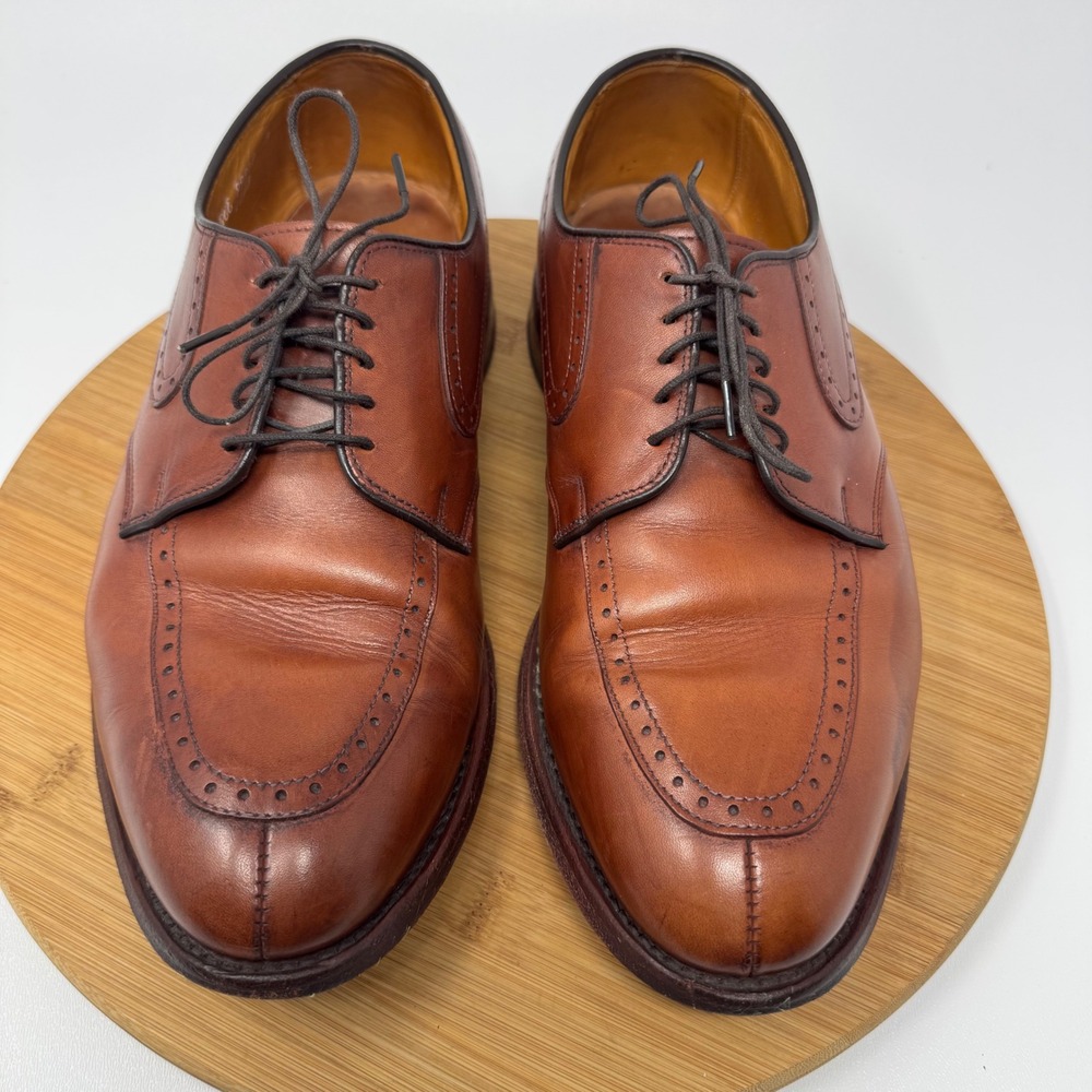 Allen Edmonds Kingsley Mens 9.5 EEE Brown Leather Wingtip‎ Derby Shoes 3560 USA